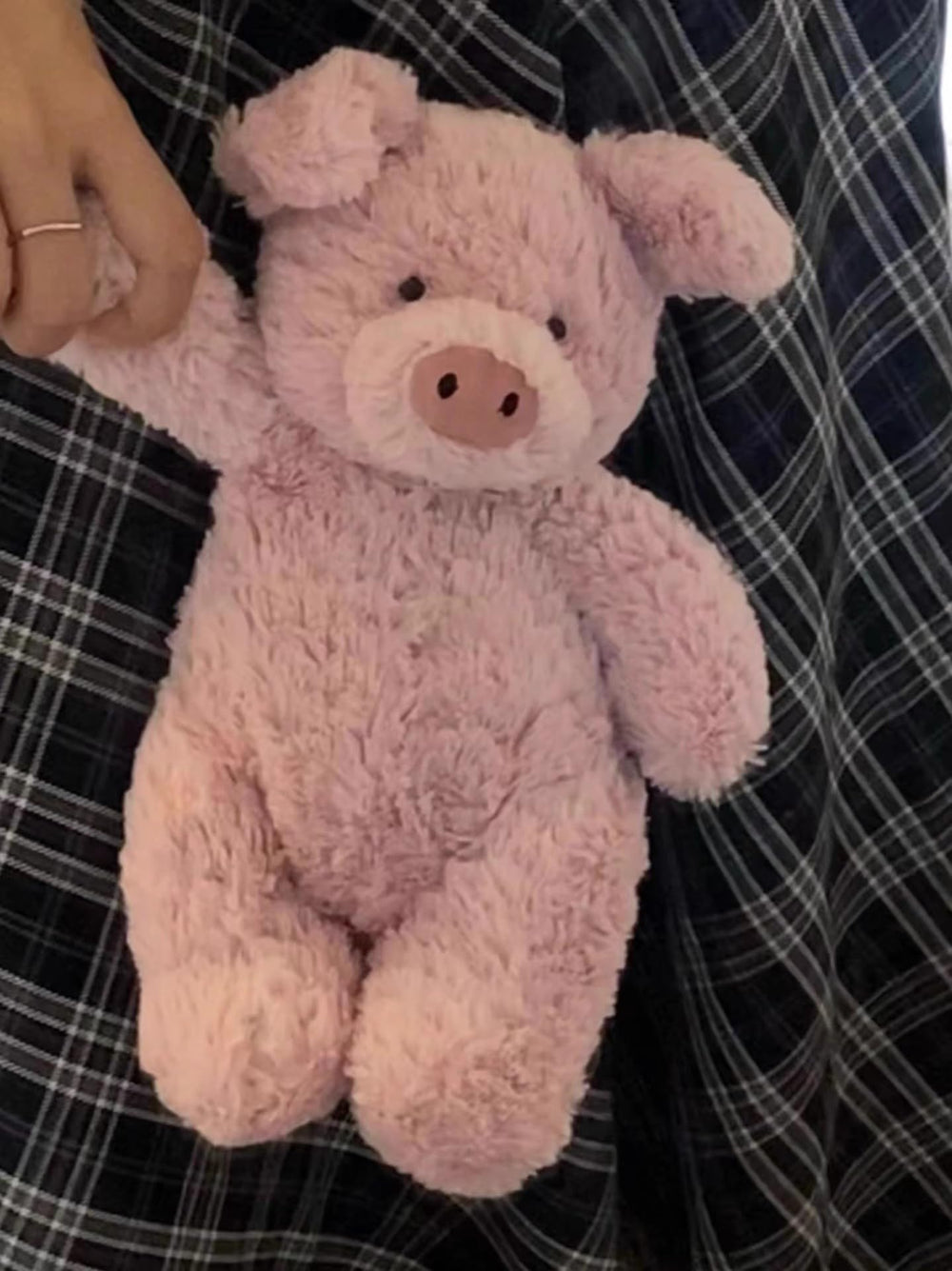 EASELR 10-inch pig plush ideal for portable bedtime snuggles.