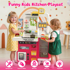 Easface Kids Kitchen Playset easy assembly for quick setup and bonding time.