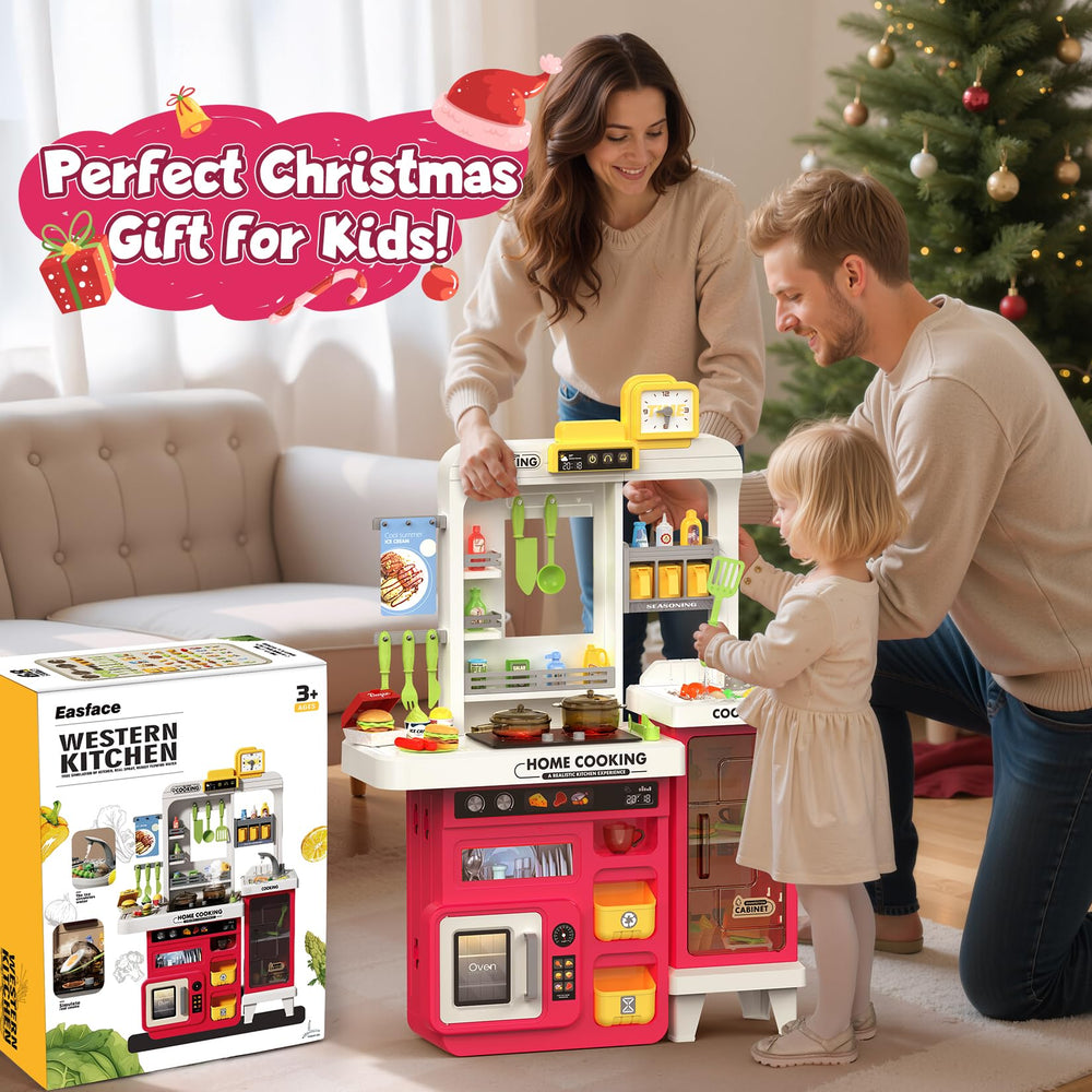 Easface Kids Kitchen Playset comes in gift-ready packaging for holidays.