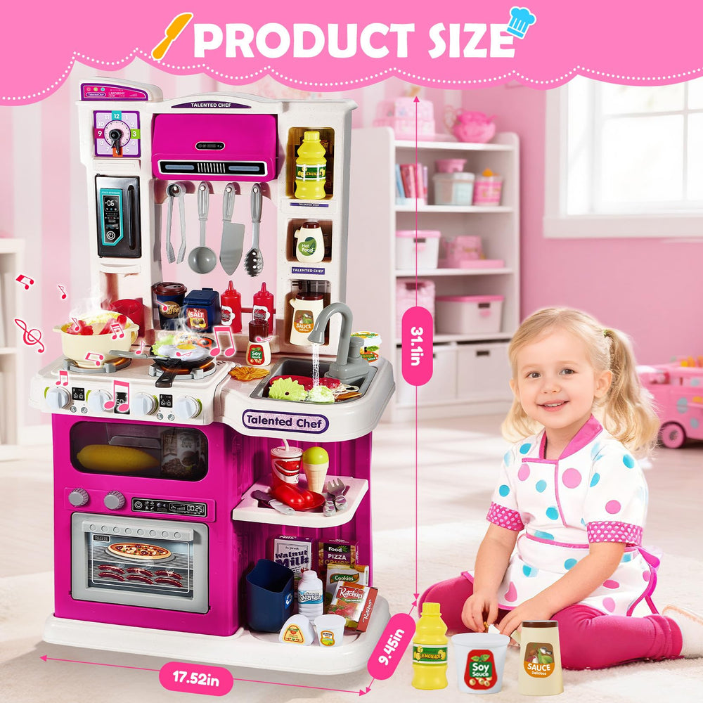 Easface kitchen playset storage shelves and hooks for organized play