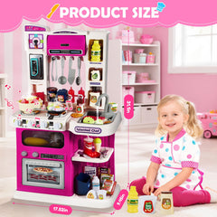 Easface kitchen playset storage shelves and hooks for organized play