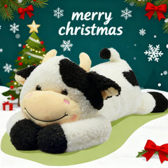 Easfan cow plush pillow in cozy room decor ideas for homes and kids rooms.