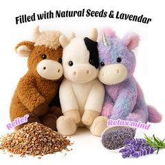 Easfan gift-ready cow plush perfect for birthdays and holidays.