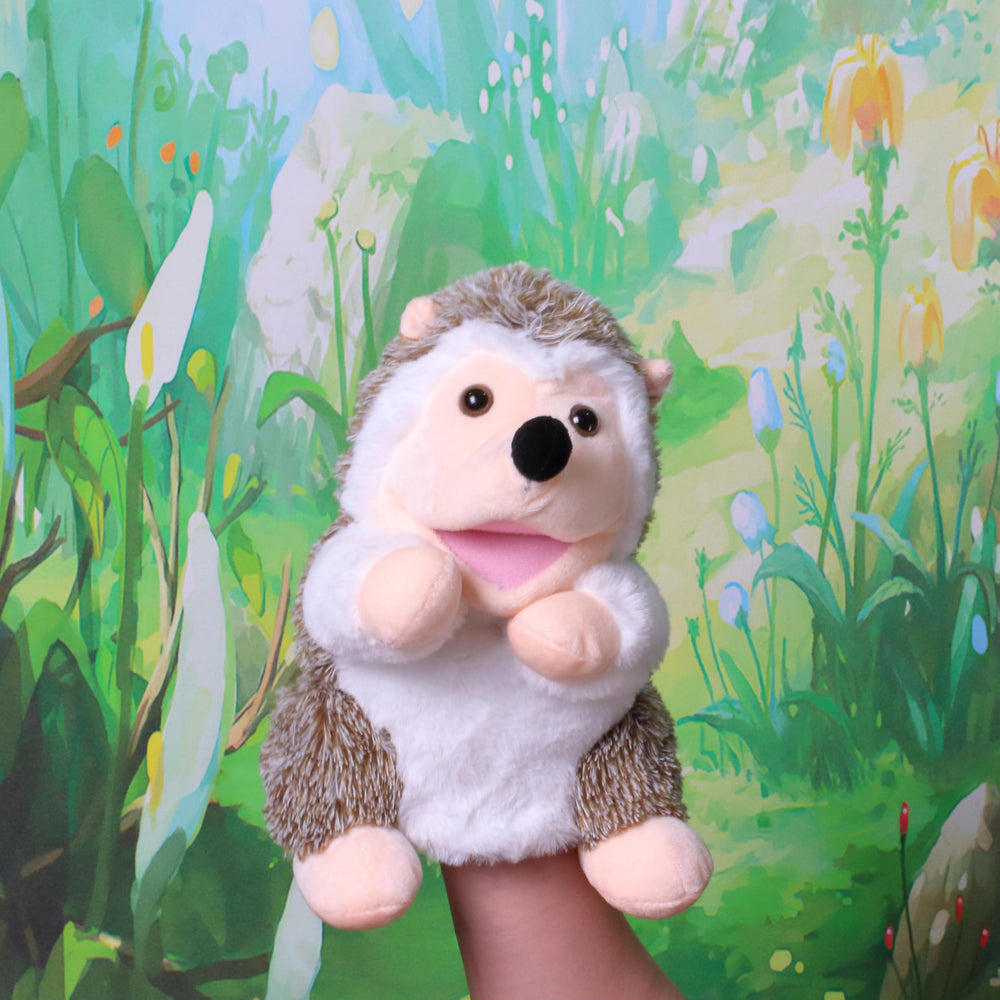Durable Easfan Hedgehog puppet, easy to clean after active play.