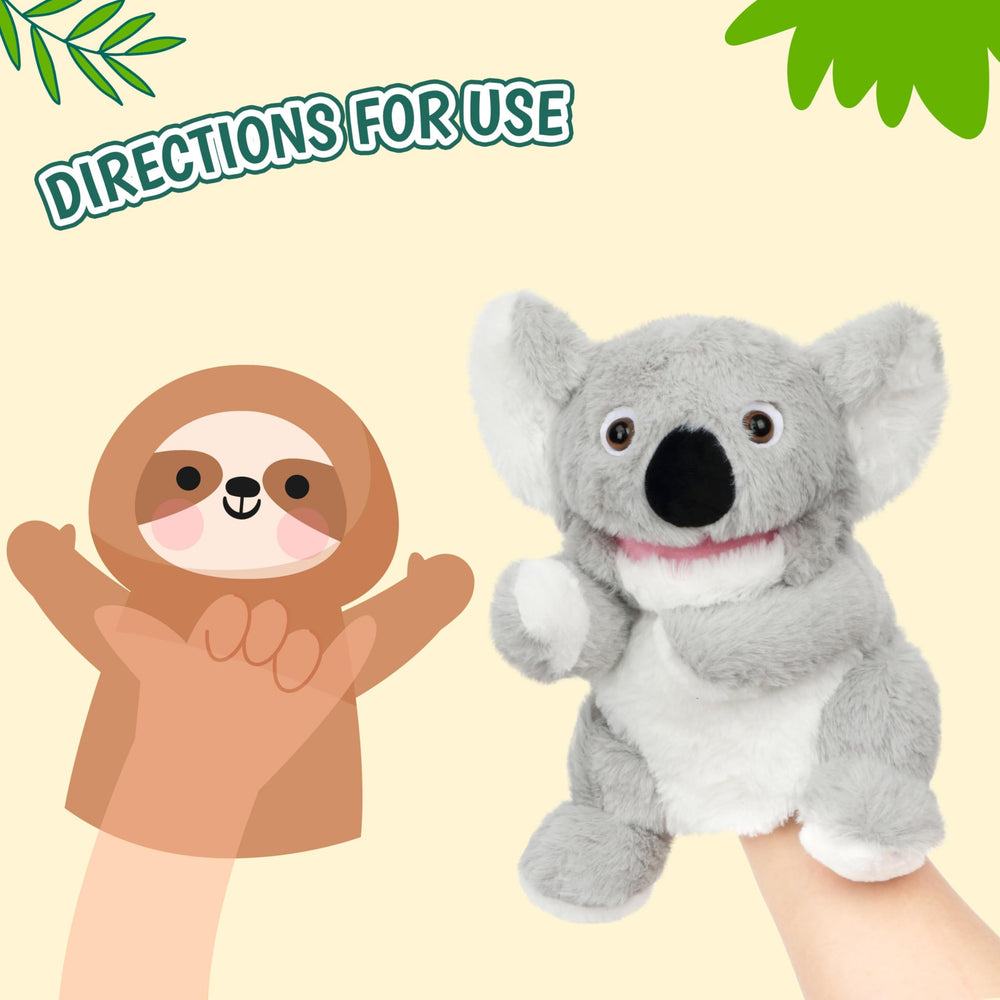 Easfan Koala in action during story time with movable mouth.