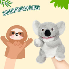 Easfan Koala in action during story time with movable mouth.