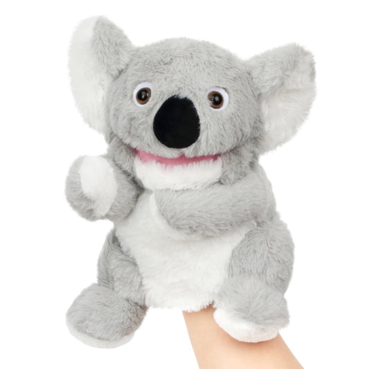 Easfan Koala hand puppet with movable mouth for engaging storytelling.