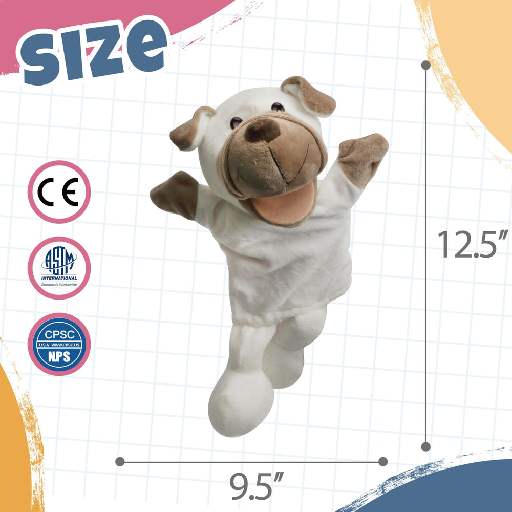 Easfan puppet features delicate stitching and safe materials for kids