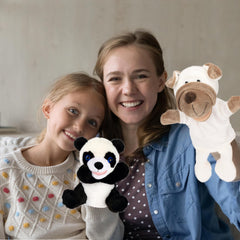 Easfan puppy hand puppet makes a gift-ready keepsake