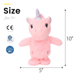 Easfan soft pink unicorn plush feels cuddly and kid-friendly.