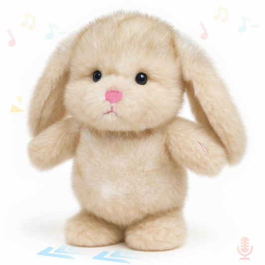 Easfan talking bunny repeats your words for playful interaction