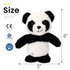 Easfan Talking Panda close-up of fabric and stitching details.