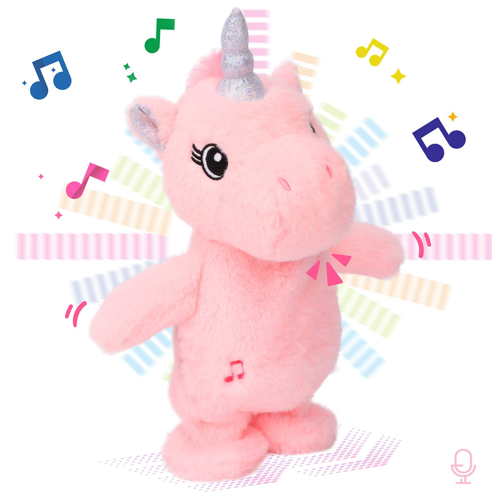 Easfan talking unicorn repeats your words for playful storytelling.