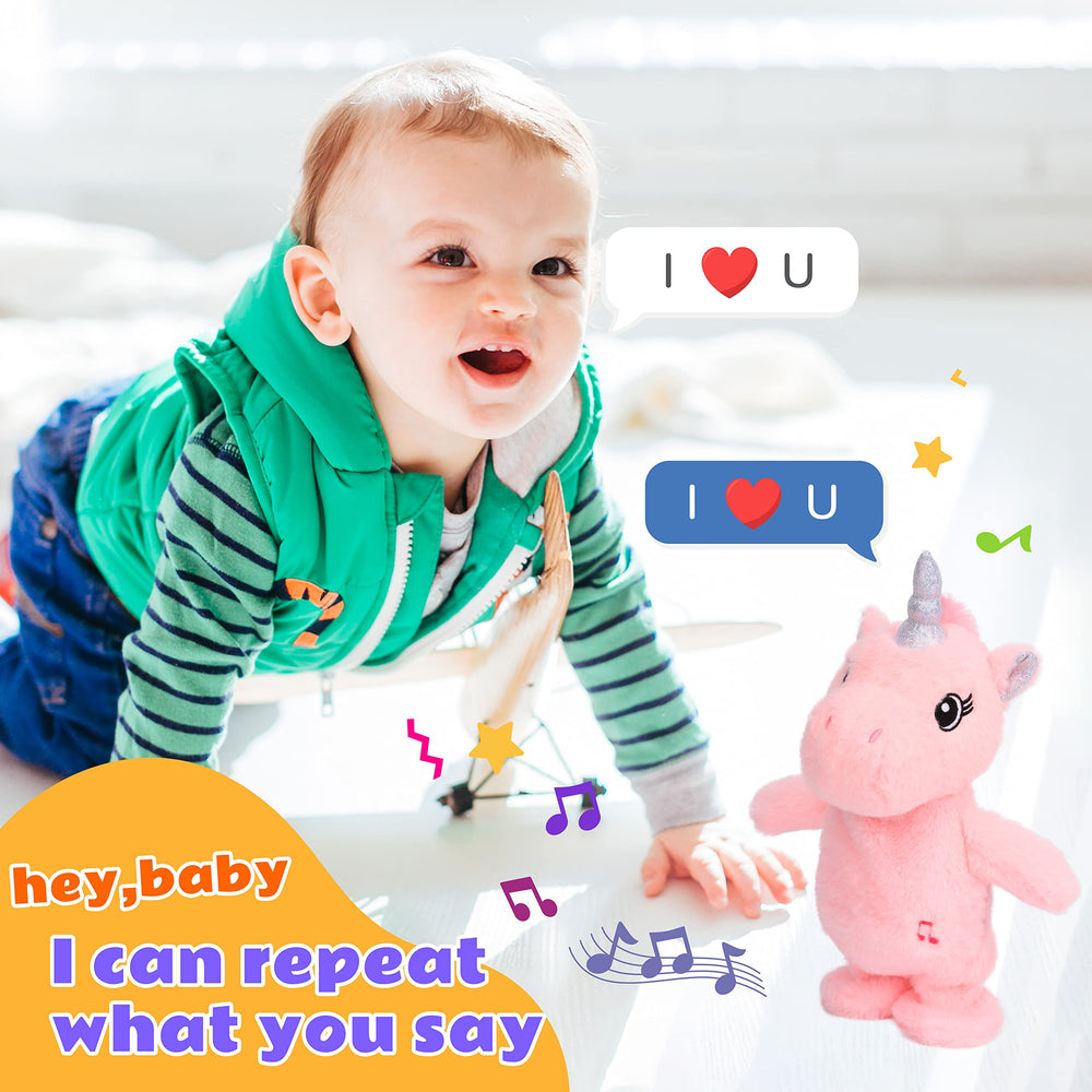 Easfan walking unicorn plush engages kids during playtime with motion.