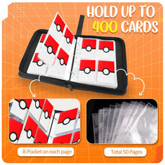 EasyFUN binder uses clear sleeves for crystal-clear card visibility.