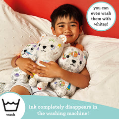Gift-ready coloring bear ideal for parties and creative play among kids.