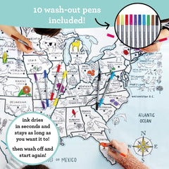 eatsleepdoodle washable markers for kids with easy cleanup