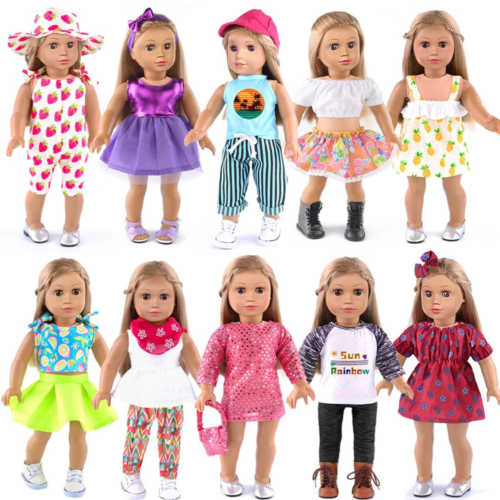 ebuddy 18 inch doll outfits collection with versatile styles for imaginative play