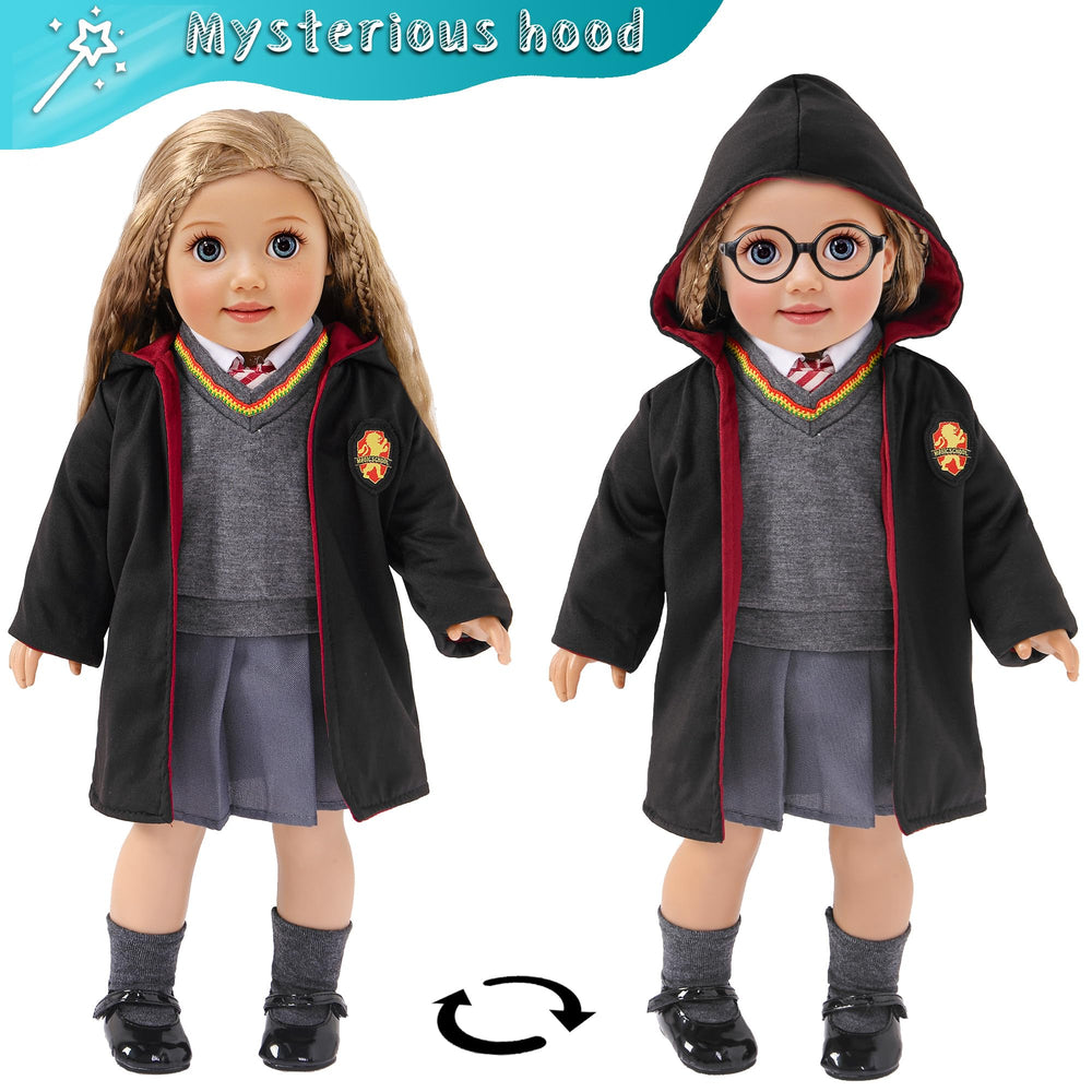 ebuddy 18-inch doll uniform cloak adds a character-ready layer for storytelling