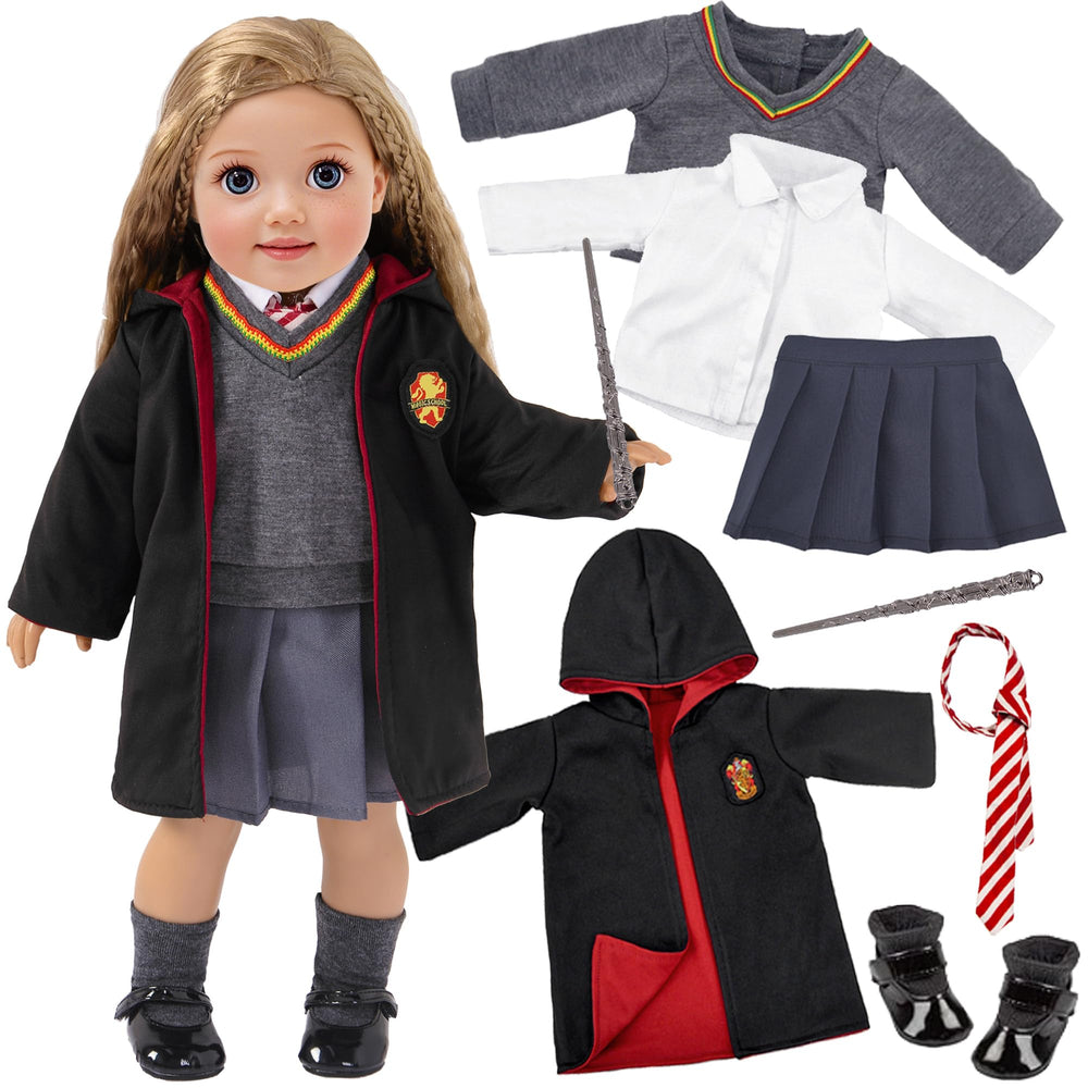ebuddy 18-inch doll uniform shirt for stylish play