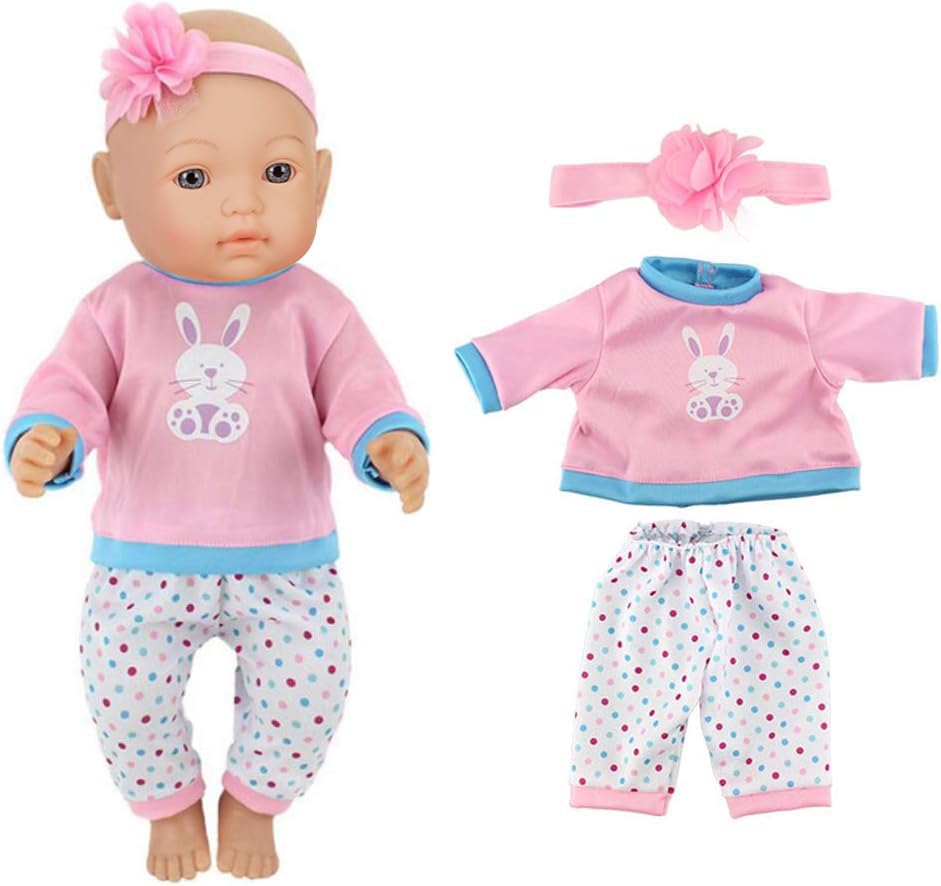 ebuddy 18 inch doll outfits, soft fabric and durable design for daily play