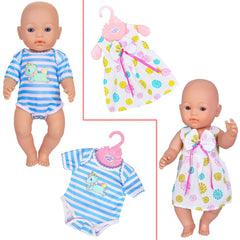 ebuddy doll clothes knitted sweater set for cold-weather pretend play.