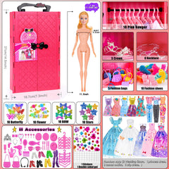 ebuddy doll wedding dresses display for stylish pretend play