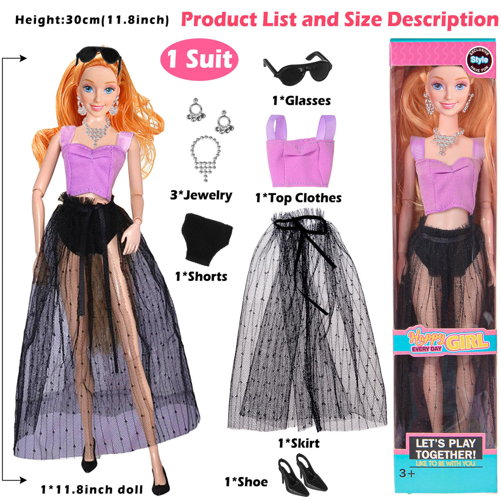 ebuddy pink mermaid gown on a fashion doll for magical dress up moments