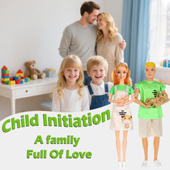 ebuddy Family Dolls Playset swing invites gentle, interactive play and cooperative scenes