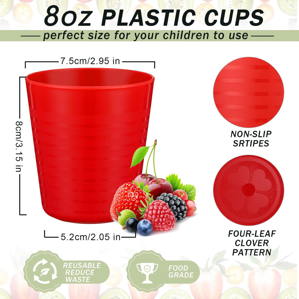 Eccliy kids cups stackable-design, compact storage for busy kitchens