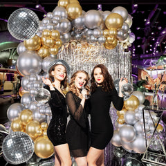 ECEAE metallic-balloon-pack offers glamorous, reusable decor options.