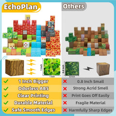 EchoPlan 1 inch size blocks image emphasizes durability and stable builds