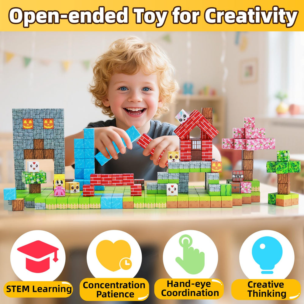 EchoPlan Magnetic Blocks sensory jingle during play enhances attention and engagement.