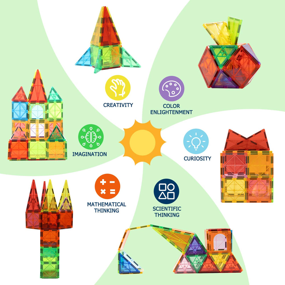 EchoPlan magnetic tiles enabling 3D builds with strong magnets for stable play