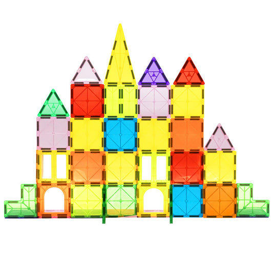 EchoPlan Magnetic Tiles 68PCS colorful array for creative play and learning