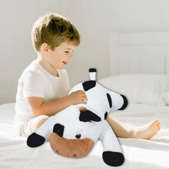 Ecolley weighted cow plush care instructions after opening for best fluff