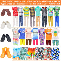 Ecore Fun 12-inch boy doll casual sets for everyday dressing.