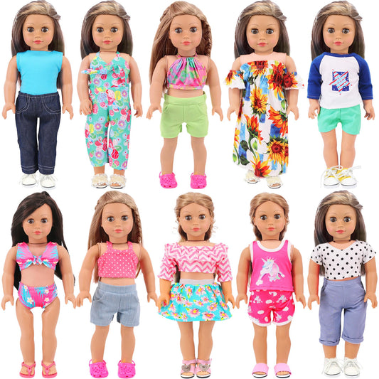 Ecore Fun 18-inch doll clothes set 1 for imaginative dress-up play