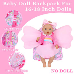 Ecore Fun 18in top and skirt set creates realistic doll fashion.