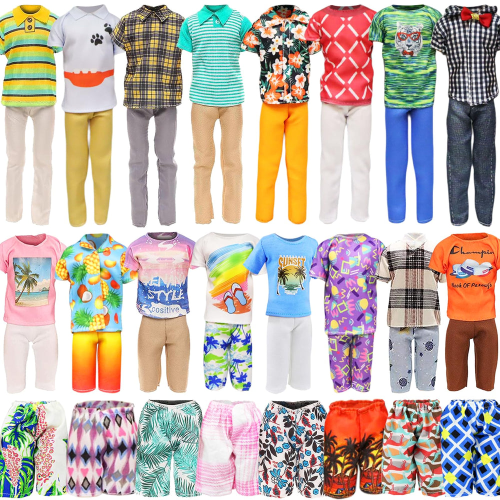 Ecore Fun two swimming trunks for 12-inch doll outfits.