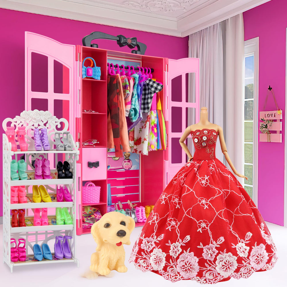 Ecore Fun complete doll closet pack enhances pretend play