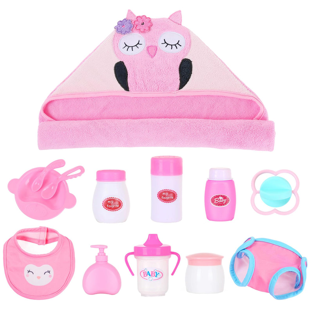 Ecore Fun 3-piece dining set supports realistic doll mealtime scenarios.