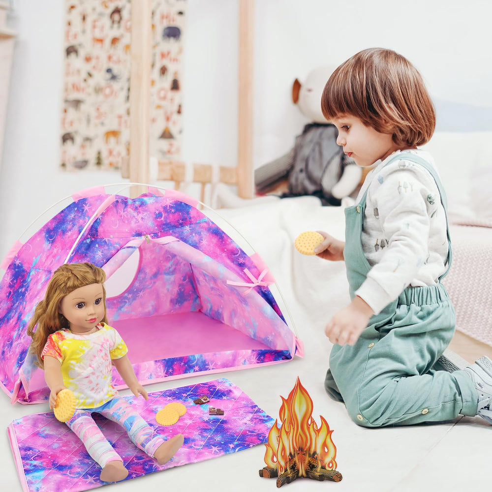 Ecore Fun doll binoculars to encourage exploration during pretend trips