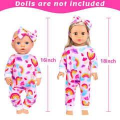Ecore Fun rainbow jumpsuit sparks creative pretend styling for dolls.