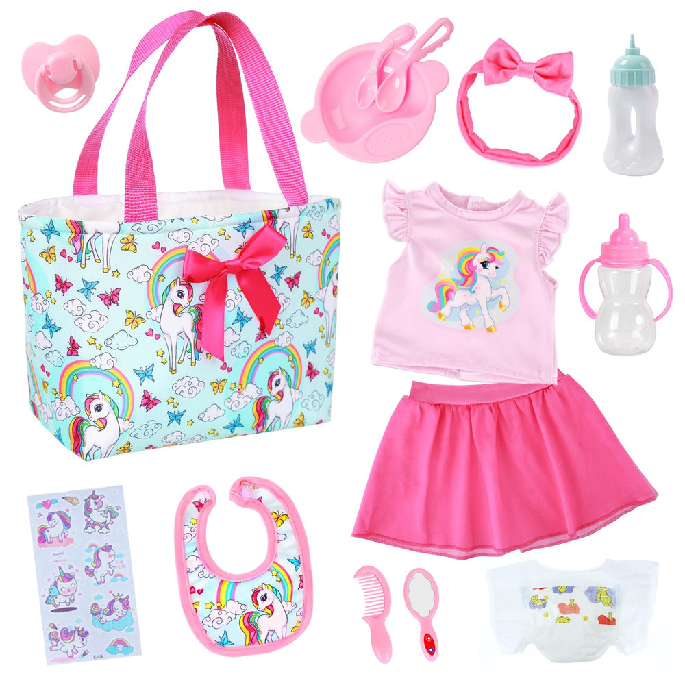 Ecore Fun doll diaper bag set for portable pretend play
