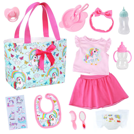 Ecore Fun doll diaper bag set for portable pretend play