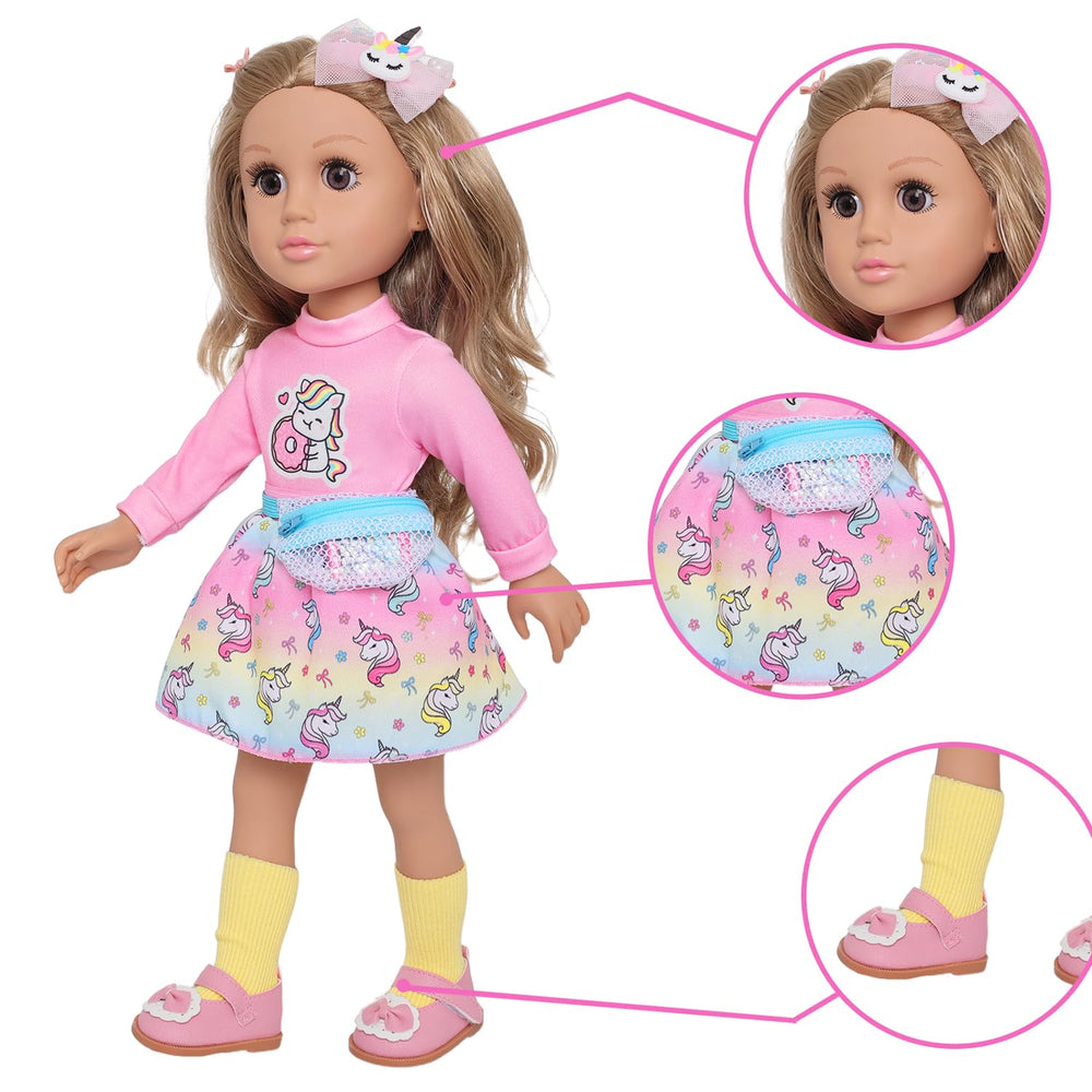 Ecore Fun waist bag enhances pretend accessorizing during play.