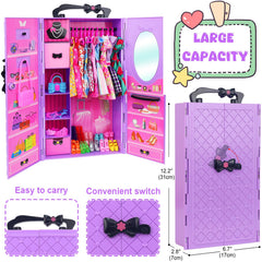Ecore Fun dresses on doll wardrobe highlight versatile outfits for imaginative styling.