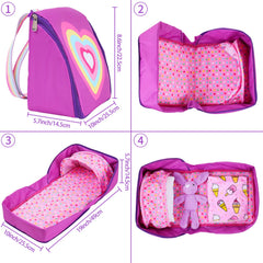Ecore Fun plush slippers and hairband for doll outfits.