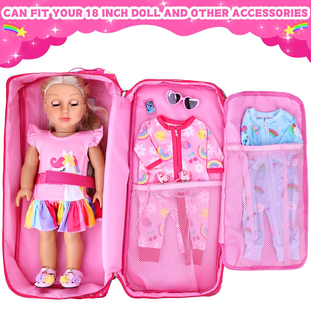 Ecore Fun 18-inch doll hairpin set adds styling options.